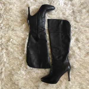 Knee high leather boots